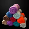 100% polyester multi colors super soft flannel fleece blanket