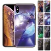Customized Design Anime Case Shockproof Glass Back Cover Protective Mobile Phone Case for iPhone 6/6S/7/8 plus X/XS/XR/XS MAX