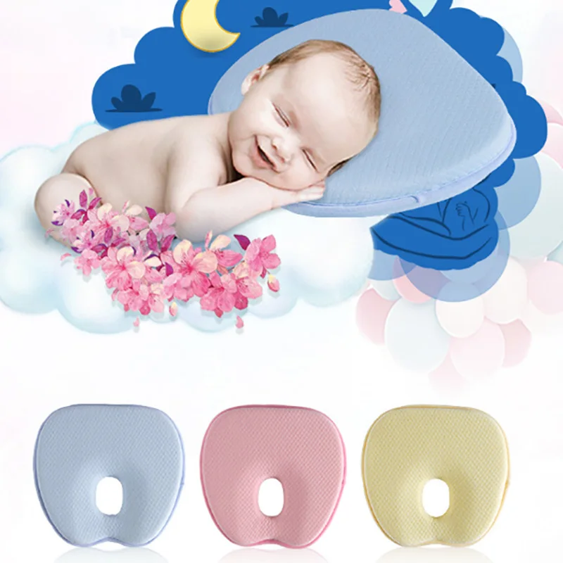 0 3 Year Soft Baby Pillow Bolster Set Baby Head Shaping Pillow