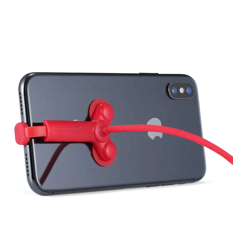 

Benks Double Suction Game Dedicated Elbow USB Data Transfering And Charging Cable, Black/red