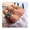 2019 Bauble Trendy New Women Alidia Rings for Wholesale Customized Jewelry Stacking Finger Rings Bar Crystals Stones