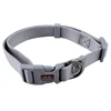 wholesale adjustable nylon webbing strap dog collar with safety buckle D ring