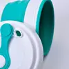 Fashionable ISO:2008 system silicone folded cup with lid