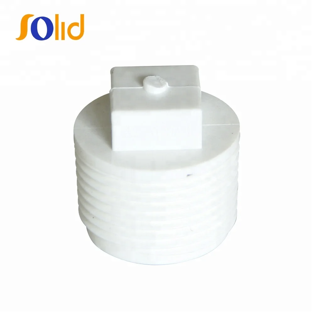 Plastic PVC BS Standard Full Size White Thread Pipe Fittings