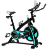 Exercise Bikes Stationary Belt Drive Indoor Cycling Bike with High Weight Capacity Adjustable Resistance w/LCD Monitor/