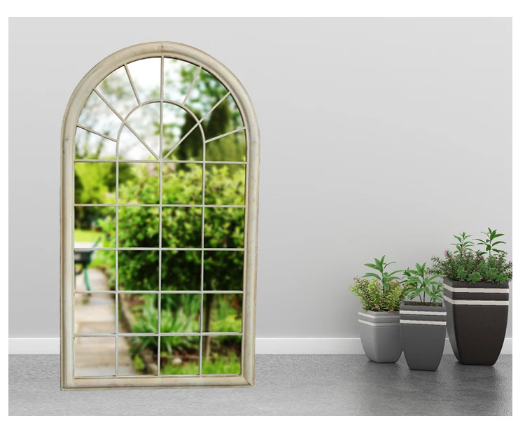 Espejo De Pared Con Marco De Metal De Hierro Forjado Antioxidante