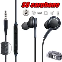 

S8 PLUS Earphone 3.5mm Ear Headset Handsfree Music Sport Earphone With Mic for iPhone Xiaomi Huawei Samsung