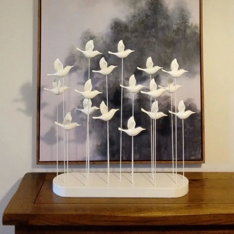 Modern Resin Material Birds Figures Home Decor Trend Luxury Home