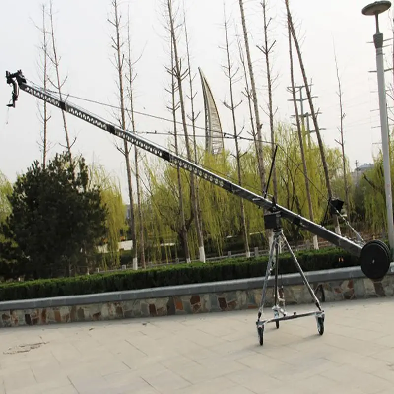 

Factory Supply Professional Video Filming Shooting Equipment 10m 2-Axis DSLR Camera Jimmy Jib Crane For Sale