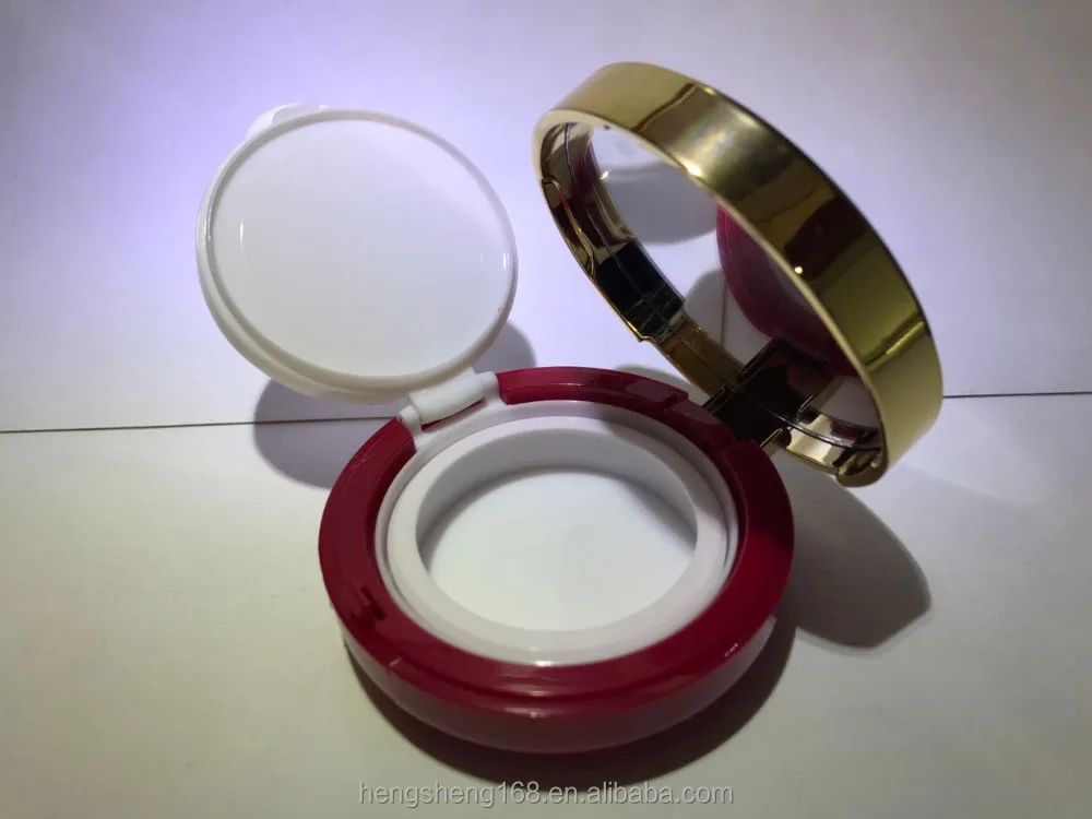 
Hengsheng factory wholesale round custom your own empty makeup cushion cc face foundation compact case 