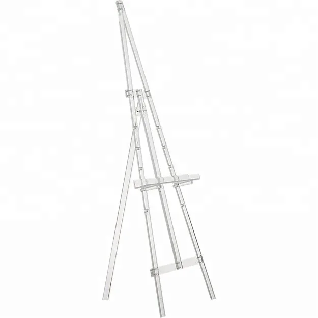 Clear Display Wedding Acrylic Tripod Easel Acrylic Floor Easel For