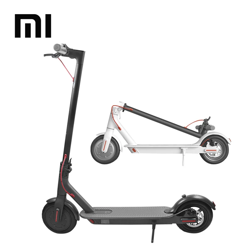

Original Xiaomi agent MI Mijia M365 electric scooter folding hover board 8.5 inch mobility scoter, Black/white
