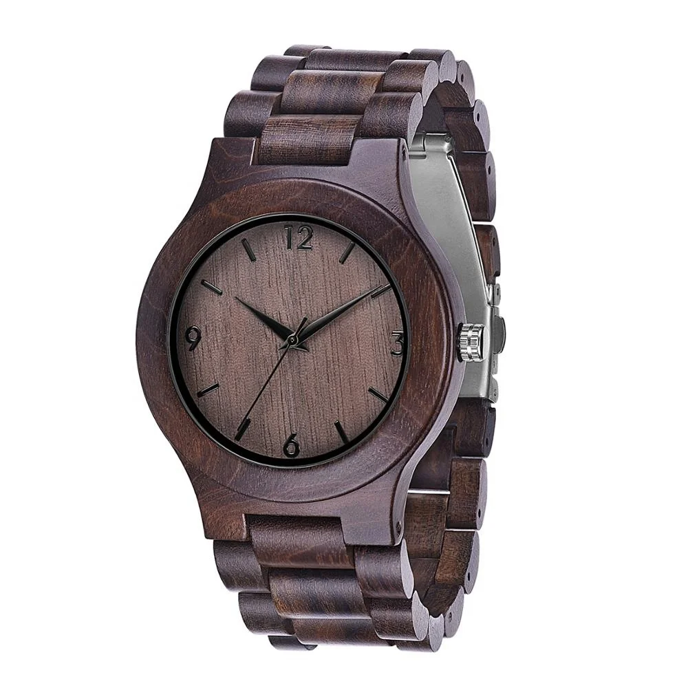 

Wood Grain Analog Quartz Watch Wood Custom Wood Watches Engraved Logo, Nature wood grain