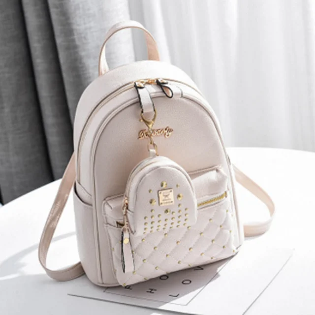 

Manufacture 2018 Spring Summer new design backpack bag for girls relaxation backpack bag two pieces group bag, White / black / red / blue / pink