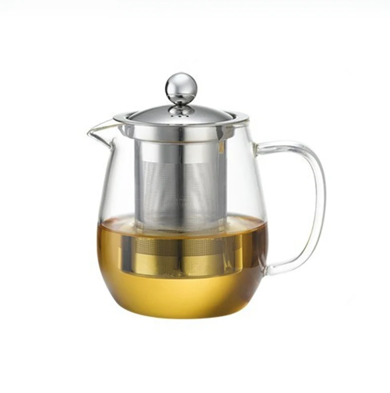 600ml Durable Borosilicate Fire Resistant Cheap Stove Glass Teapot With