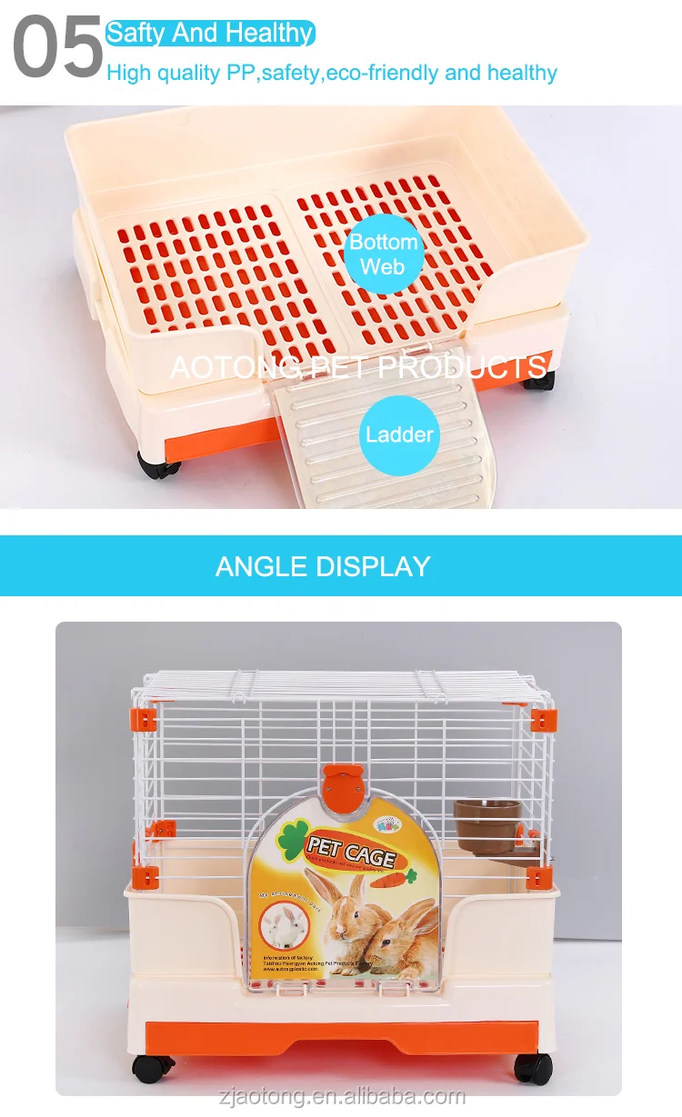 62.5*41*47cm Luxury Pet Rabbit Cage,Indoor Steel Wire Welding Rabbit