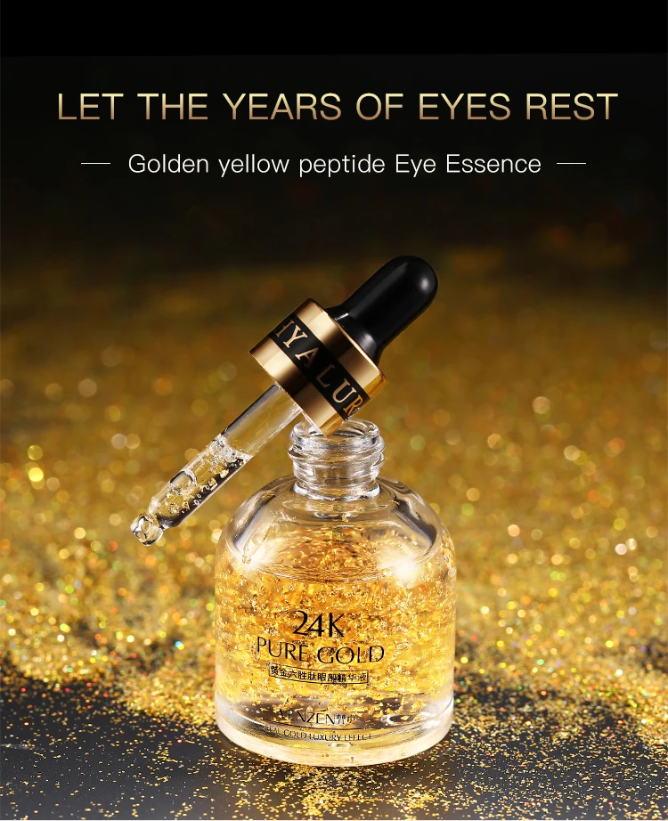 Oem Venzen Moisturizing Essence Anti Aging Six Peptide Gold 24k Eye Serum Buy Gold 24k Eye 6611