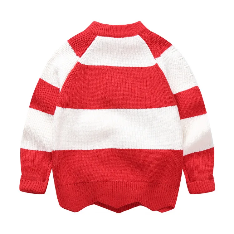 

fashion factory custom Winter Warm Kids Colorful Sweater for children loose plus size striped knit pullover, Yellow,red,green,pink