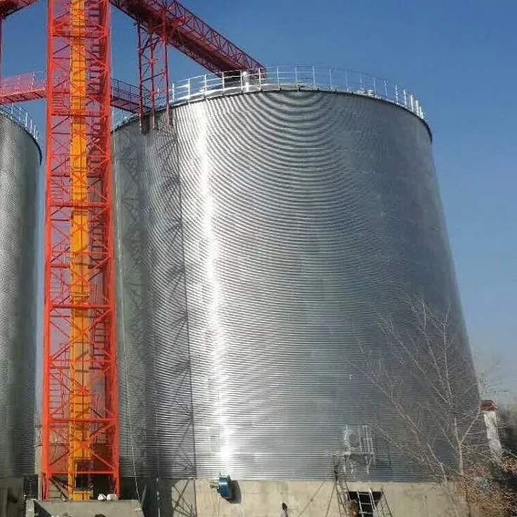 Corn Grain Bins Used Hopper Bottom Large Metal Bolted Assembly