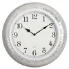 metal with breakglass mosaic quartz replacement quirky quiet wall clock