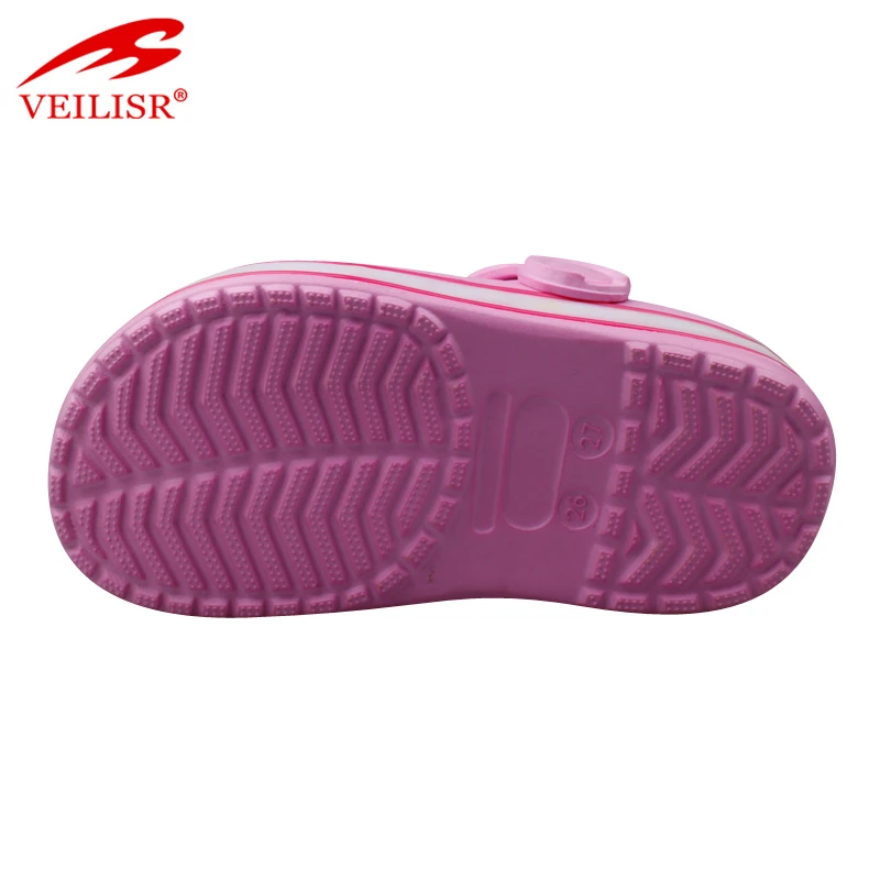 
Outdoor summer flashing holey EVA kids sabots led light clogs 