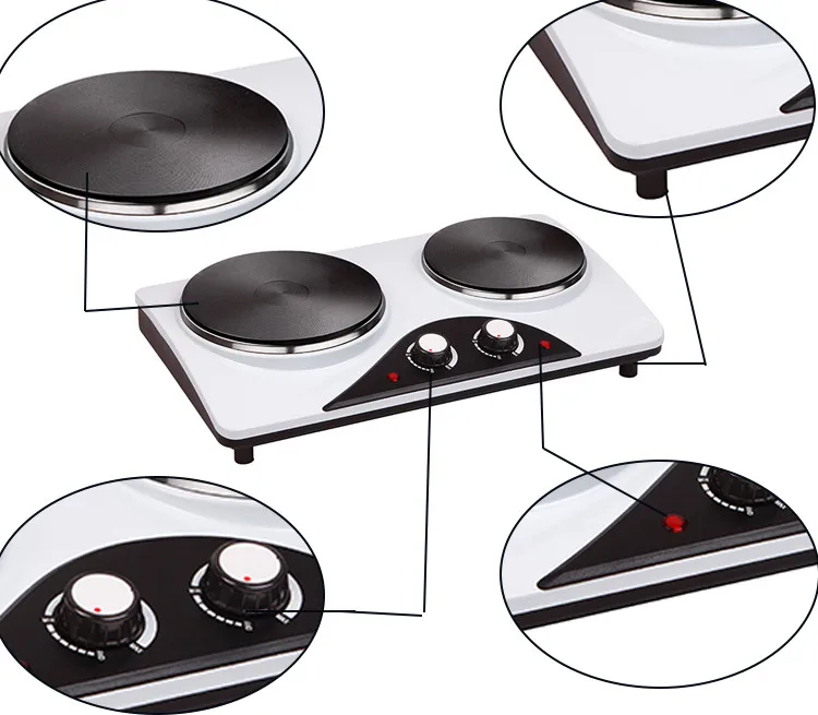 Kitchen Applience Industrial Electric Stove Hot Plate 2 Burner Electric Cooktop Cooking Electric