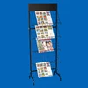 retail book shop fixture multi layer iron wire shelf floor stand puzzles retail steel display rack