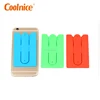 Food grade latest design silicone cell phone case with card holder
