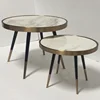 High and Low round small tea tables for living room sofa center coffee table