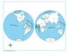 Montessori materials-Labeled World Parts Control Map