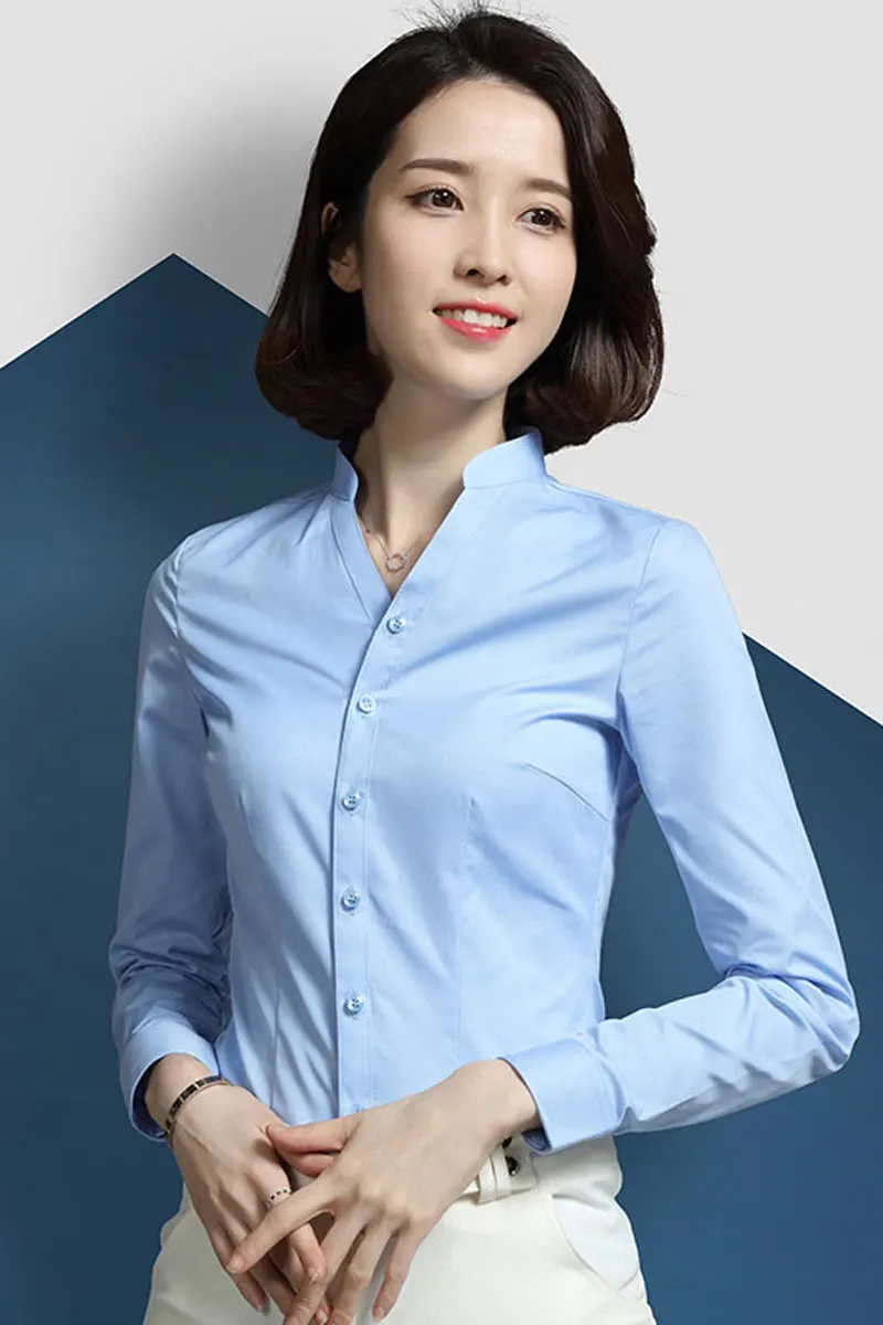 Asia Office Lady Tailored Classic Shirts,Office Formal Wear - Buy ...