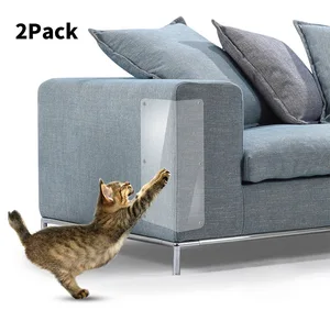 Image of 2 PCS or 4PCS Sofa Furniture Pads Claw Protector Pet PVC Cat Large Scratch Guard With Nail