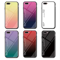 

Simple Gradient Tempered Glass Case For OPPO RX17 Neo Silicone TPU Frame Hard Glass Back Cover For OPPO RX 17Neo Shockproof fund