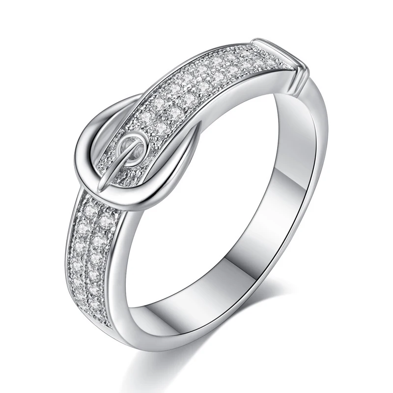 

Fashion Women Belt Shape Ring Alloy Jewelry With Rose Gold Plated R93