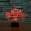 SP006 high quality table led Formula One Car Acrylic 3D LED desk lamp