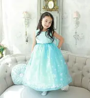 

World Best Selling Products Royal Blue Long Baby Girl princess Dresses