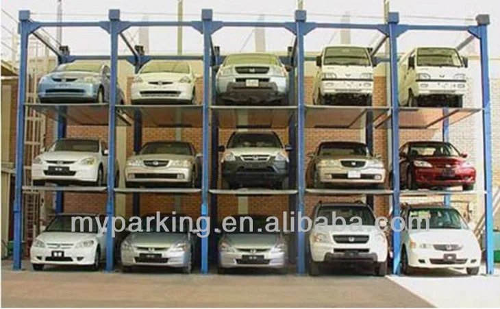 Hydraulic Multilevel Car Stacker Vertical Parking Semi Automatic