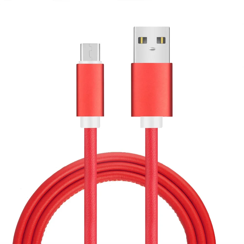 China Manufacturer 2.4A Fast Charge USB Cord Line 1M/3Ft PU leather Micro USB Data Sync Charging Cable For Android Smart Phone - ANKUX.COM