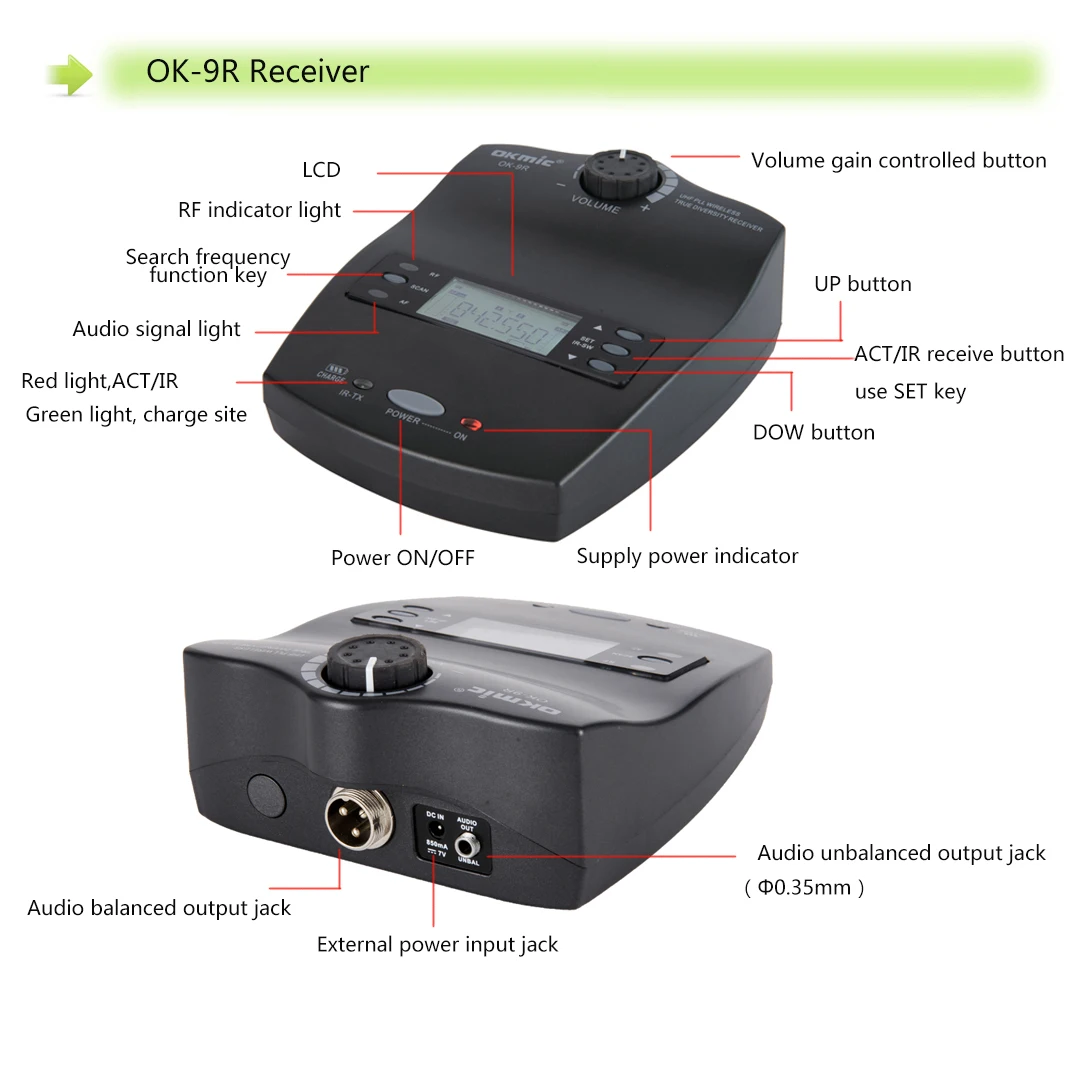 Harga Microphone Wireless/wireless Headset Microphone Uhf Professional