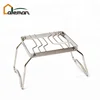 Mini Portable Folding Stainless Steel Campfire Bonfire Open Fire Grill Stand Rack Pack Grill Backpacking Grill Hiking Picnic BBQ