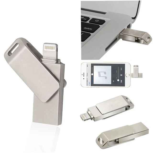 High quality metal USB flash memory for Iphone X 3.0 8GB 16GB 32GB 64GB 128GB - ANKUX.COM