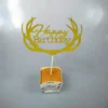 Couples wedding is willing to have a heart, the first heart does not deviate from the cake insert card