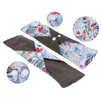 

30*18 cm eco strong absorption bamboo charcoal dry lady breathable cloth menstrual pads