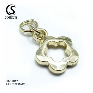 Die cast gold plated charm supplier wholesale custom metal tags for jewelry