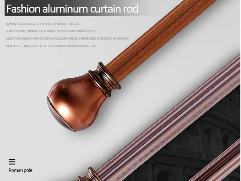 American style backdrop aluminium curtain rod rail and accessories