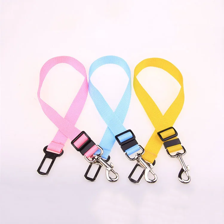 

Wholesale Multi Color Adjustable Nylon Pet Dog Cat Car Seat Lead Belt With Swivel Hook, Variety