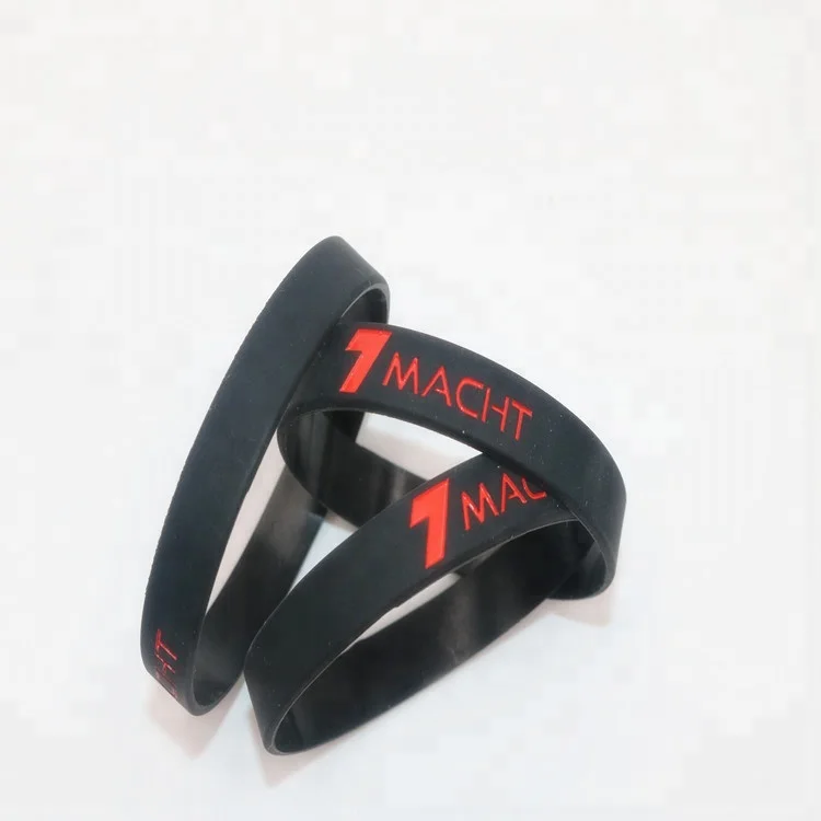 

Debossed Color Filled Silicon Wristband,Debossed Silicone Bracelet,Custom Logo Rubber Bracelet, Customized color