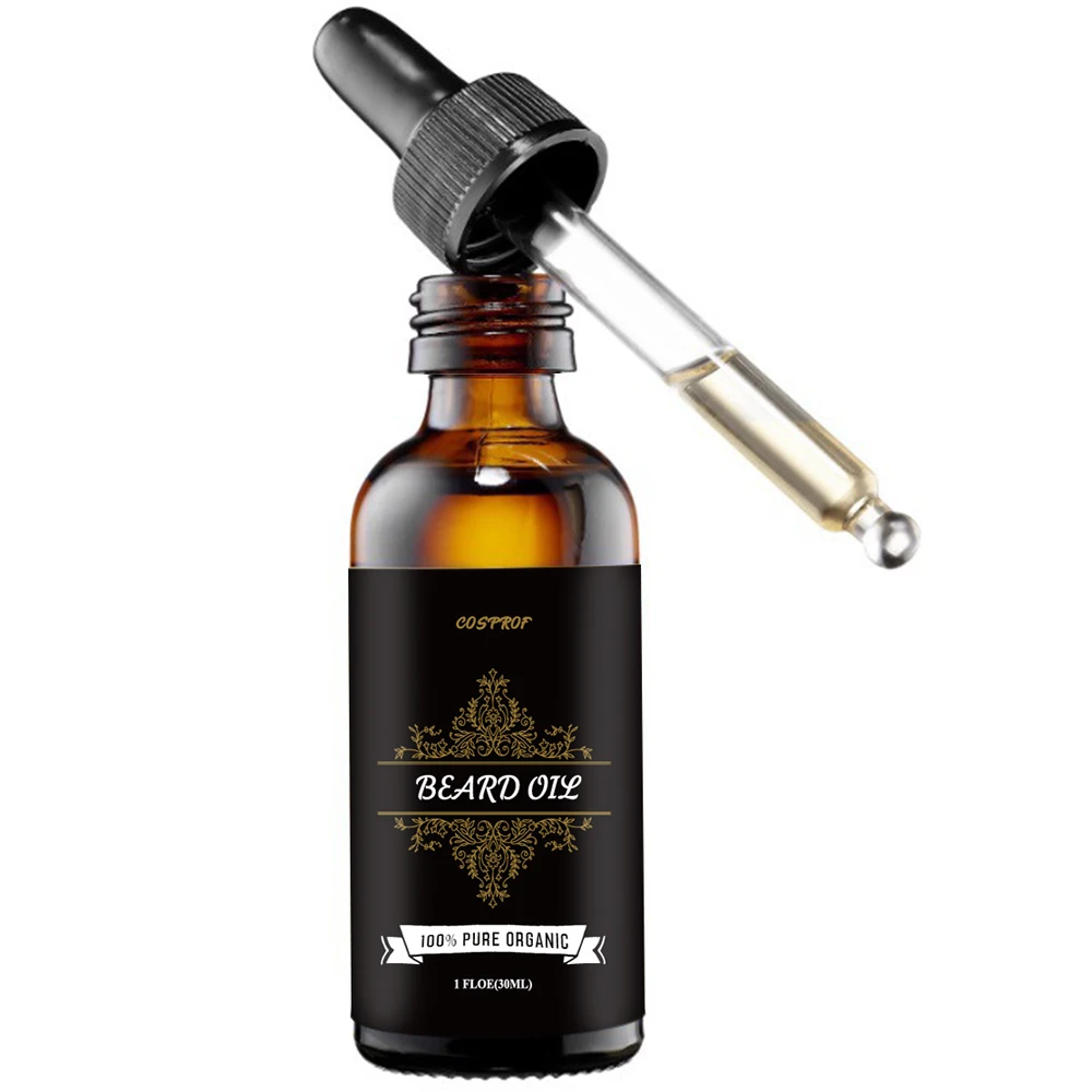 

Private Label Organic 100% Natural Glass Bottle Fragrance Scented Argan Beard Oil For Men