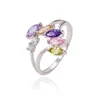 13391 Xuping colorful stones girls ring diamonds class finger ring vintage designs