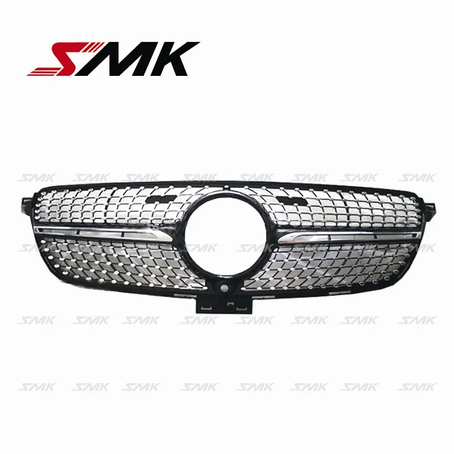 
For 2015+ M-ercedes GLE CLASS W166 A--MG Diamond Grille,Auto Grill,Front Central Grille,Black 